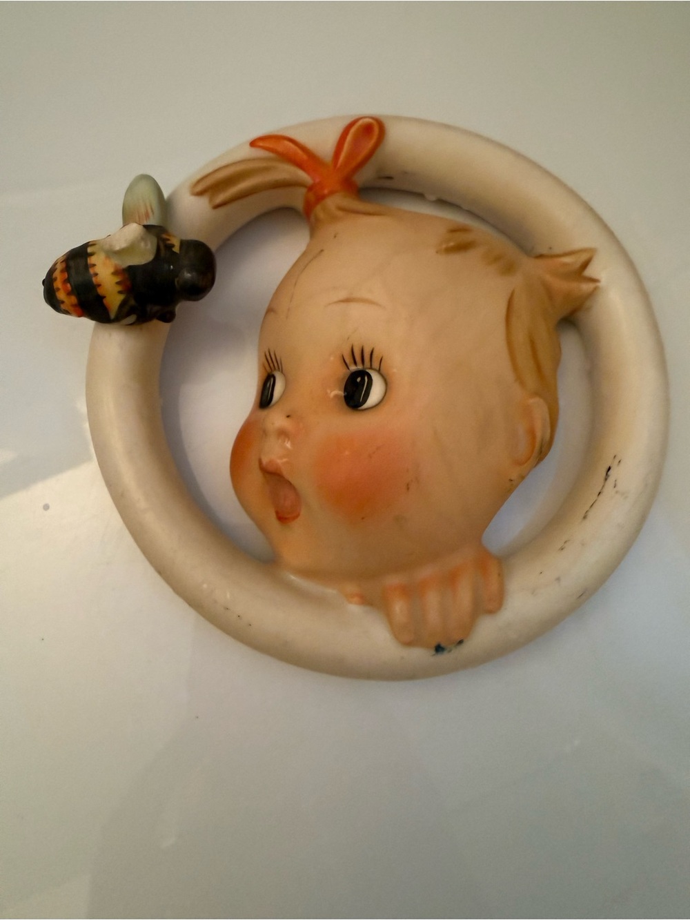 Vintage Hummel baby 1948 west German wall plaque